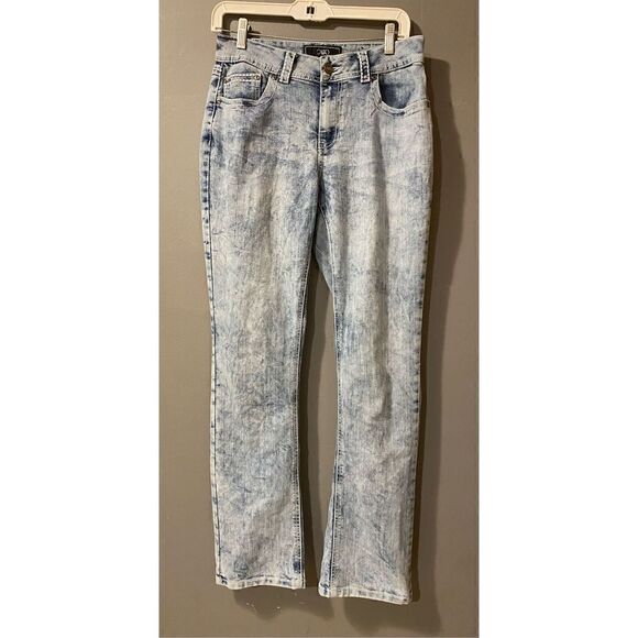 Cato High Rise Acid Wash Straight Jeans Size 8 - Picture 1 of 5